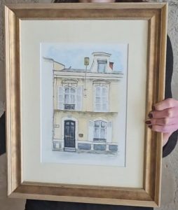 front house watercolour personalised front house watercolour personalised