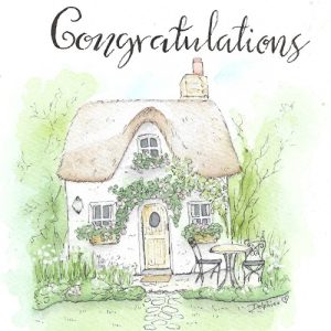 watercolour card home