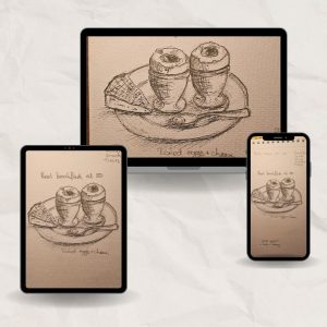 website mockups watercolour guides